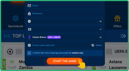 Register a new account and verify it