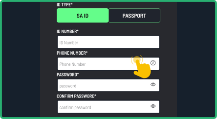Create a new account and verify it