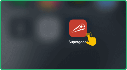 After installation, finish setting up inside the app