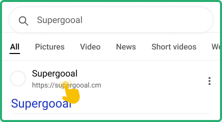 Visit the official Supergooal website from your phone
